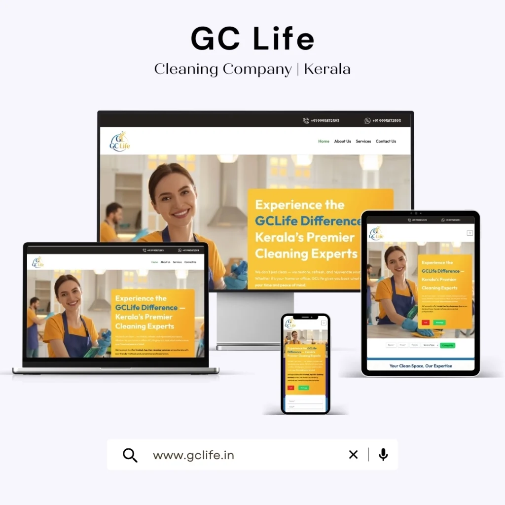 GC Life Cleaning Services Website