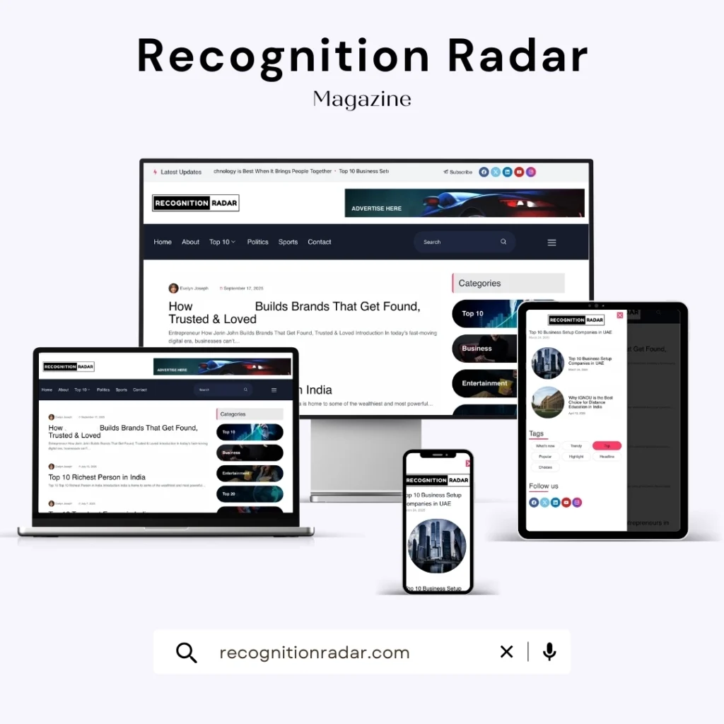 Recognition Radar Website