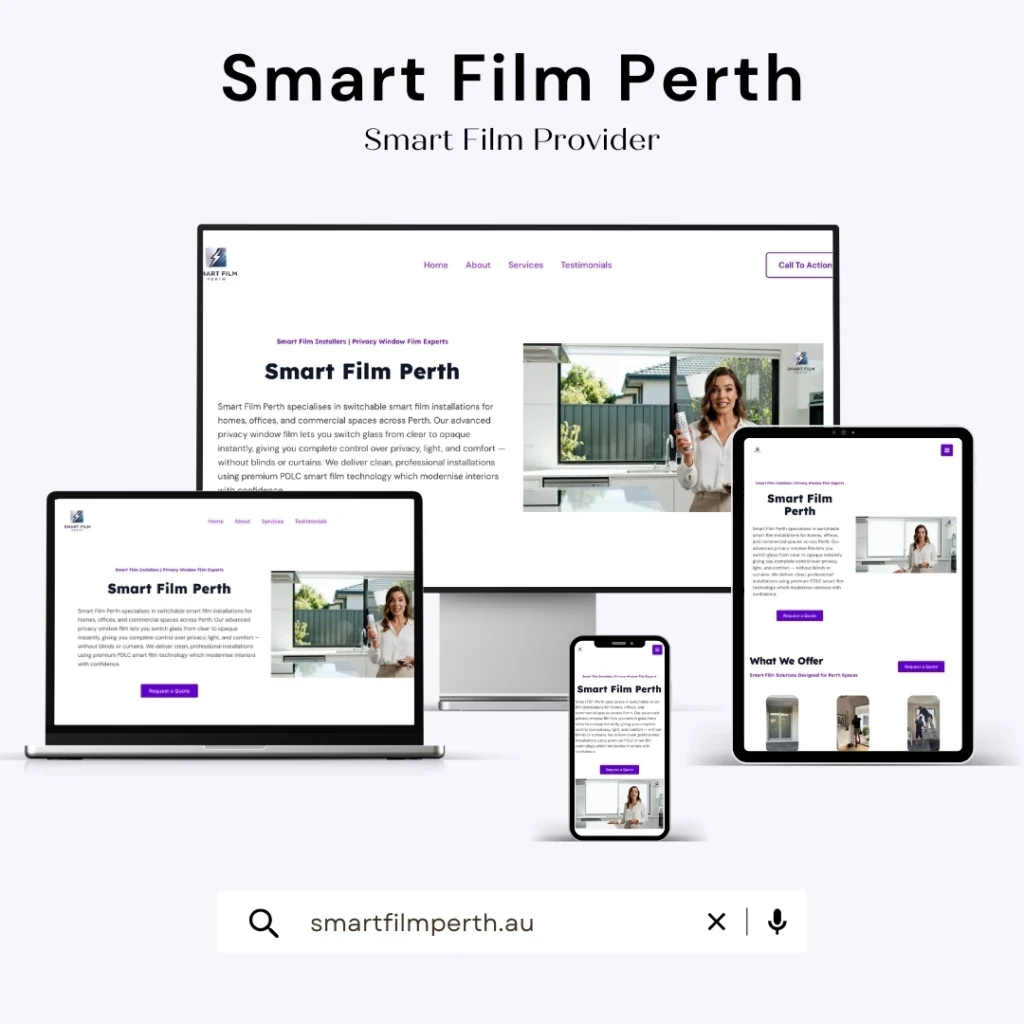 Smart Film Perth Website