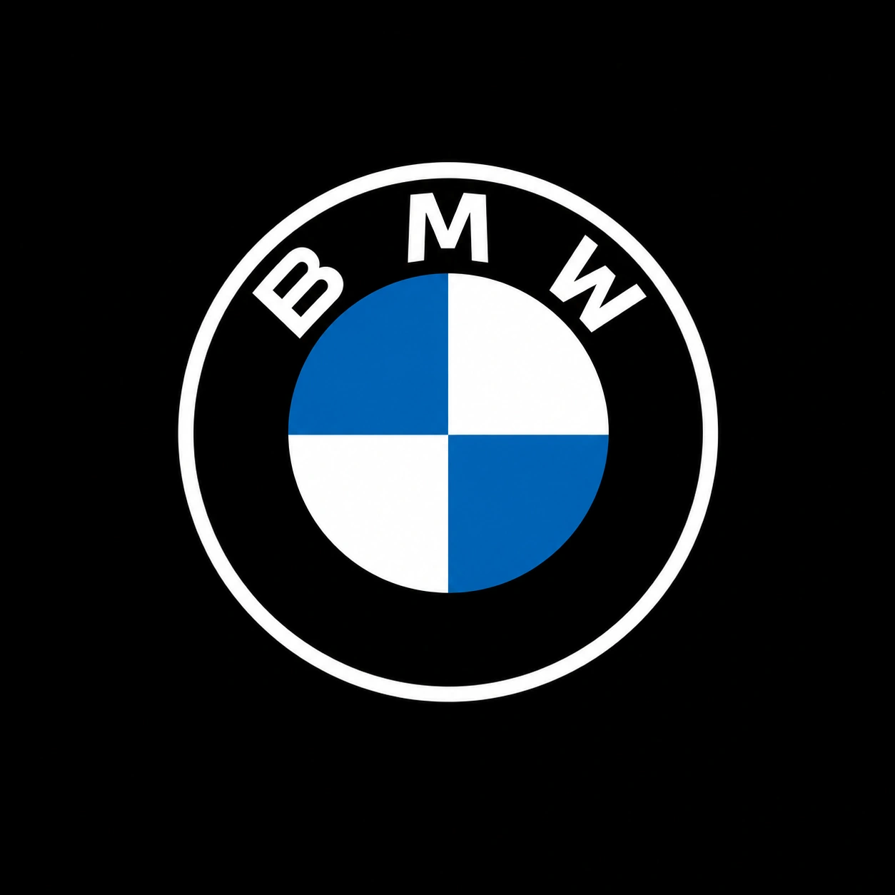 bmw logo black background