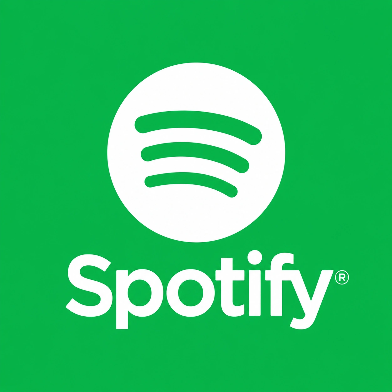 spotify logo green background