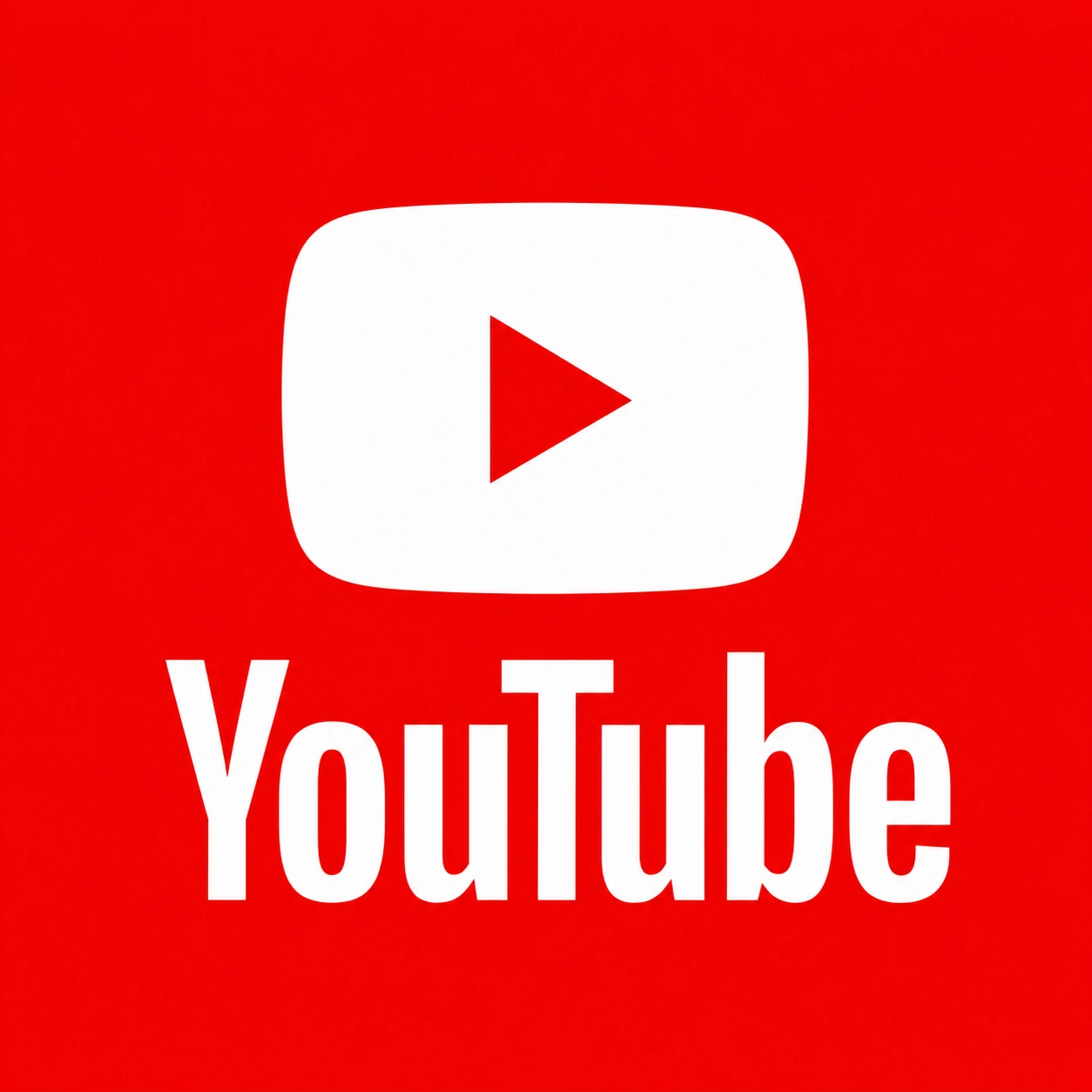 youtube logo red background