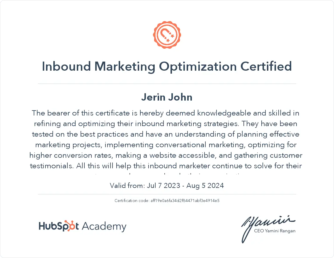 Jerin-SEO-Expert-Got-Inbound-Marketing-Optimization-Certified-by-Hubspot